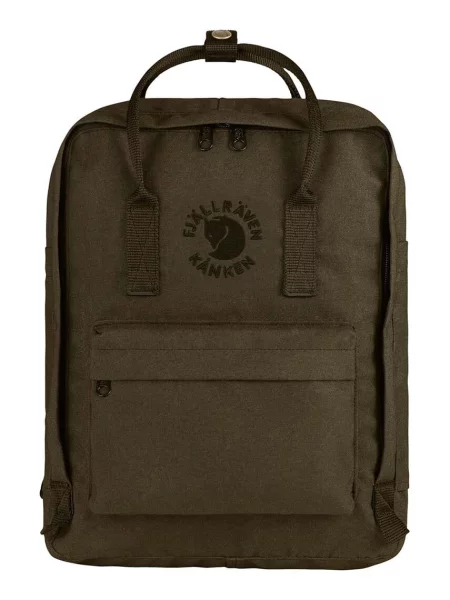 Раница Fjallraven Re-Kanken голям с изчистен дизайн зелено