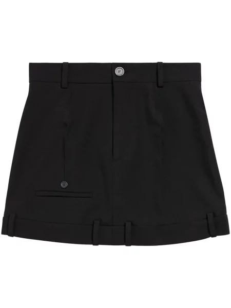Fustă Balenciaga de lână negru