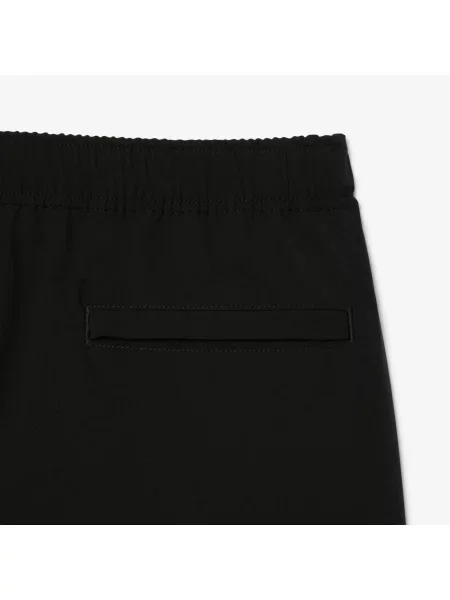 Lacoste Techniczne Spodnie Chino O Prostym Kroju czarne