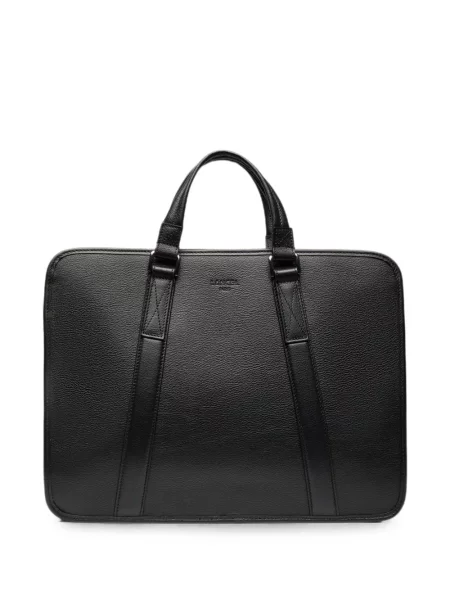 Geantă pentru laptop Lancel din piele negru