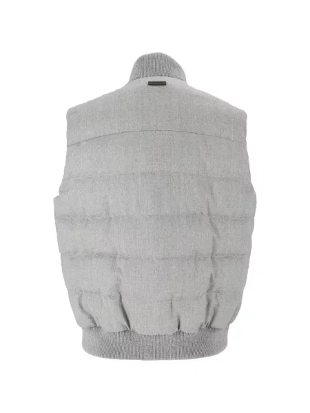 Matlasat vestă Peserico de lână gri