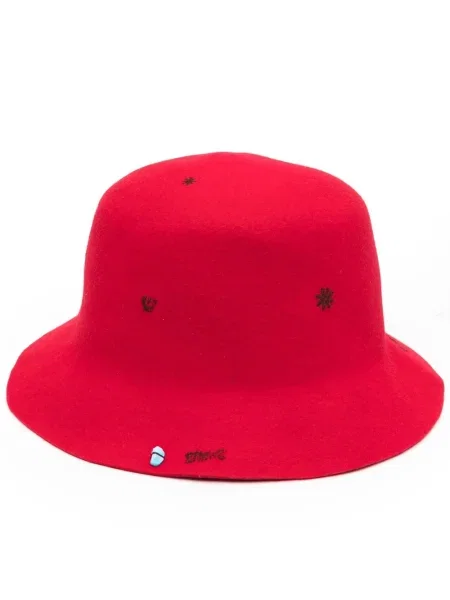 Bucket kabelka Super Duper Hats červená