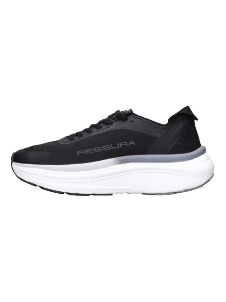 Sneakersy Fessura skórzane czarne