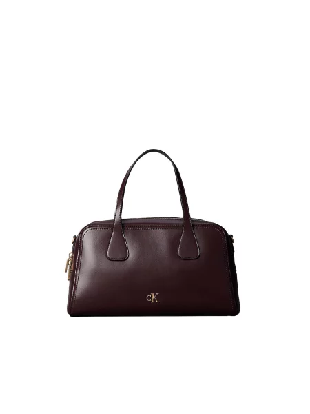 Geantă Calvin Klein Ck Medium Bowling Bag Vișiniu roșu