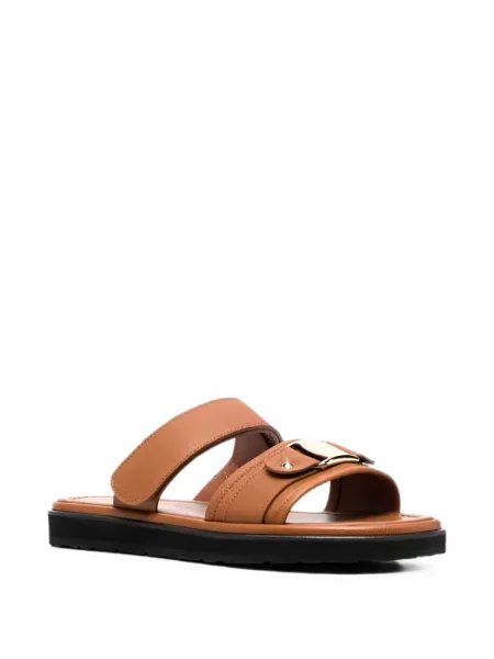 Sandale Ferragamo cu bretele maro