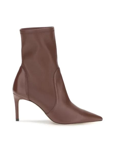 Botki Stuart Weitzman skórzane beżowe