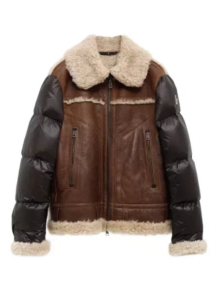 Geacă Moncler Grenoble maro