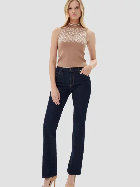 Прямые джинсы Guess синие