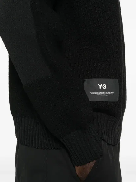Pulover Y-3 cu decolteu rotund negru