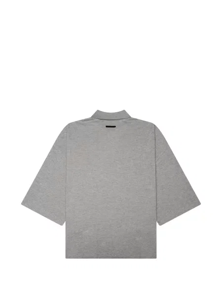 Περικομμένο polo Fear Of God Essentials γκρι