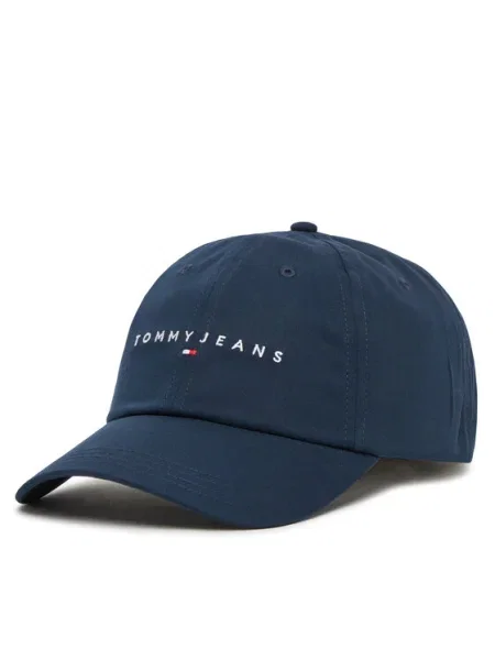 Шапка с козирка Tommy Jeans с апликация тъмносиньо