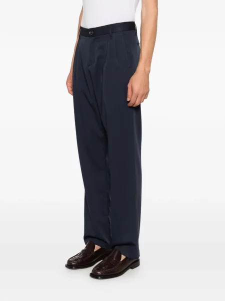 Pantaloni Imperial plisate albastru