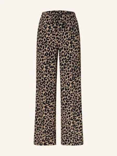 Cambio spodnie materiałowe Avril Kobiety Sztuczne włókno beżowy|czarny jednolity 34 czarne