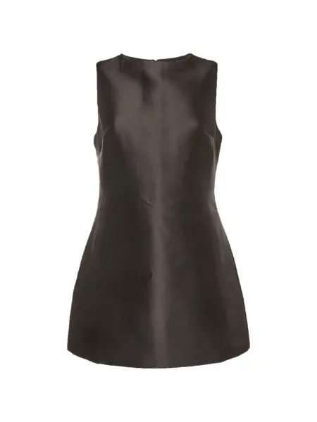 Rochie mini Odd Muse fără mâneci în linie A negru