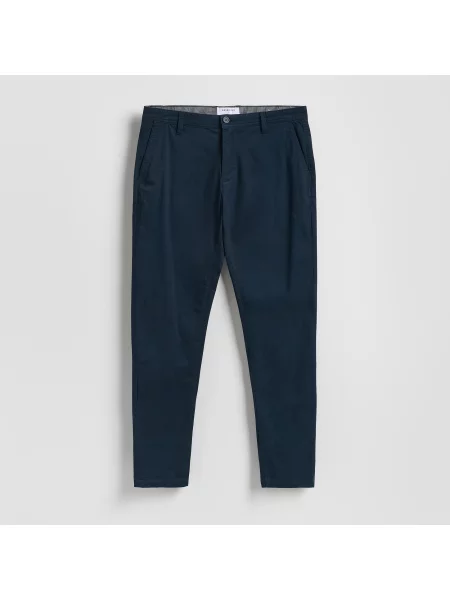 Reserved Kalhoty chino slim fit tmavomodrá