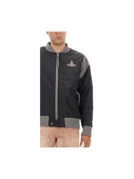 Kurtka bomber Vivienne Westwood z logo czarny