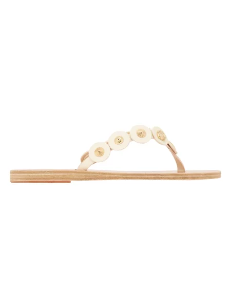 Klapki Ancient Greek Sandals skórzane białe