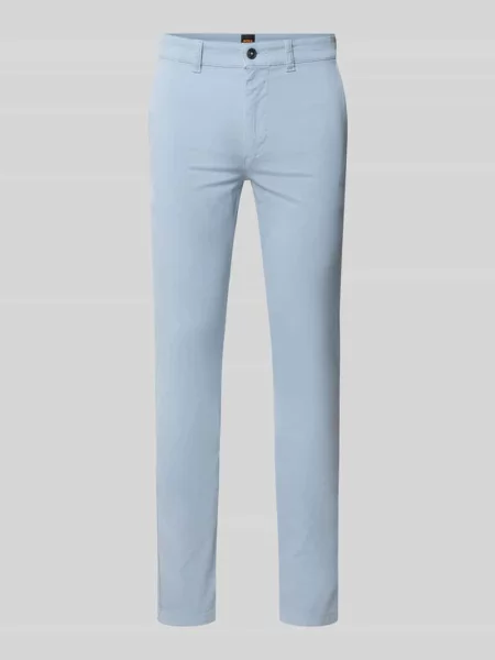 Chinos o kroju slim fit z mieszanki bawełny Boss Orange