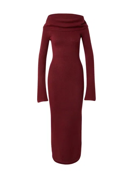 MYLAVIE by Sarah Harrison Rochie tricotat roşu închis