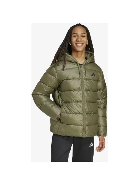 Kurtka z kapturem Adidas Essentials Climawarm Synthetic khaki S zielony