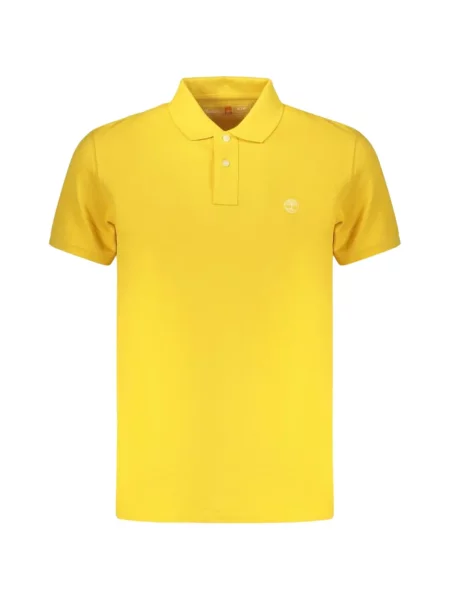 Tricou polo Timberland cu broderie galben