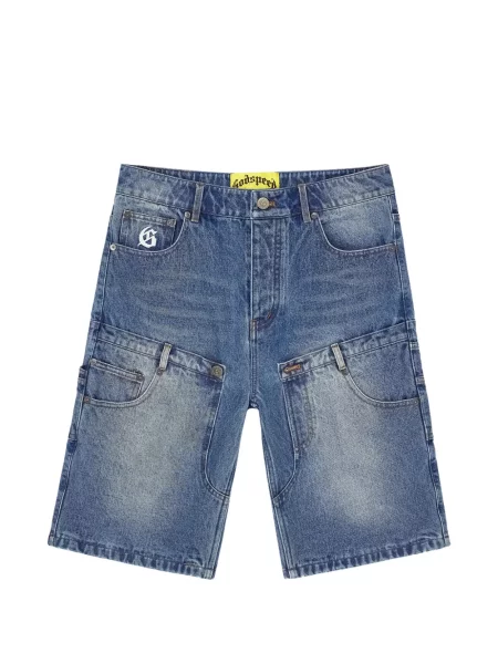 Pantaloni scurți din denim Godspeed albastru