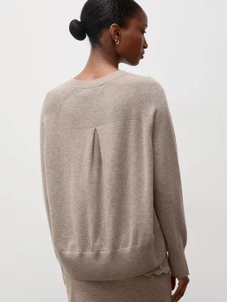 Answear.LAB sweter wełniany beżowy