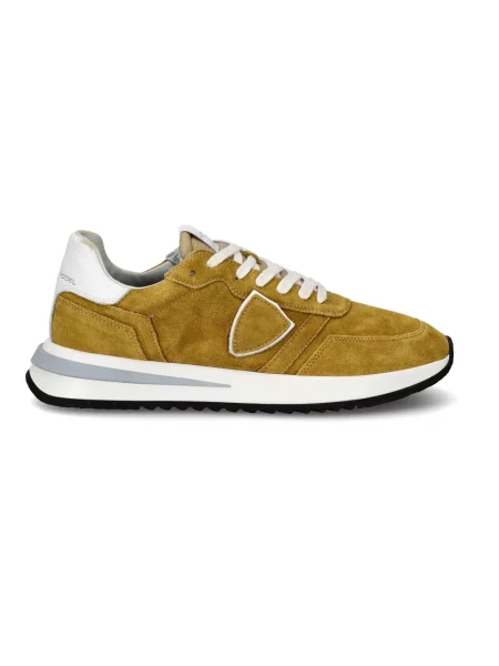 Buty do biegania Philippe Model zamszowe do biegania żółte