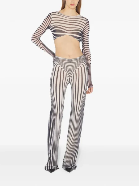 Top Jean Paul Gaultier lung alb
