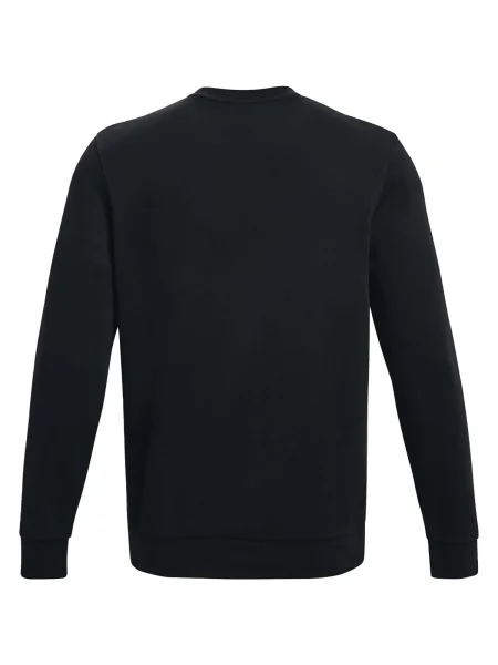 Pánska mikina Under Armour Essential Fleece Crew black/white biela