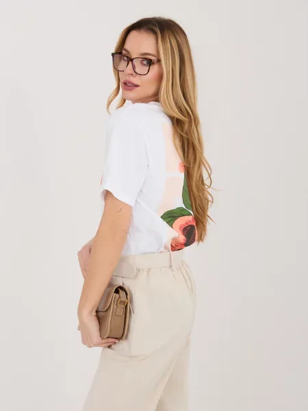 Tricou Sublevel cu inscripții alb