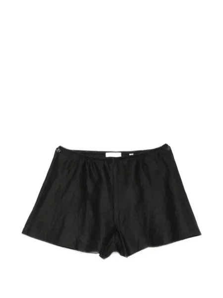 Pantaloni scurți Dôen de in negru