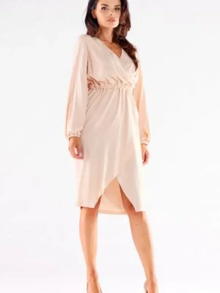 Sukienka midi Awama różowa