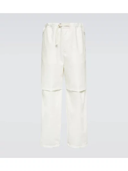 Pantaloni Jil Sander alb