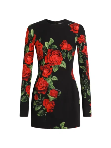 Rochie mini Dolce & Gabbana cu imagine negru