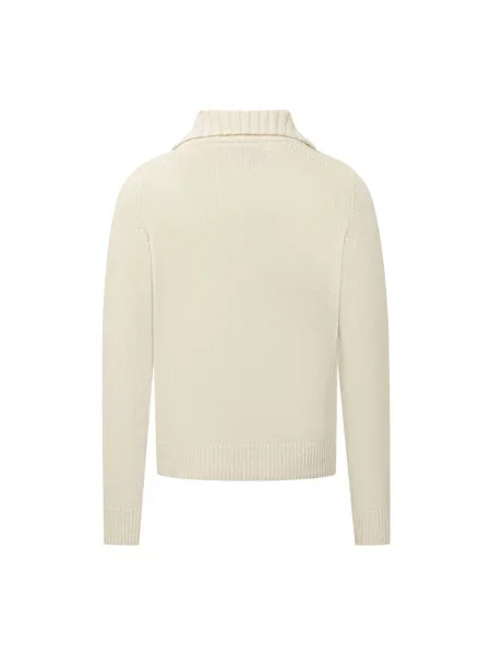 Sweter Sebago wełniany biały