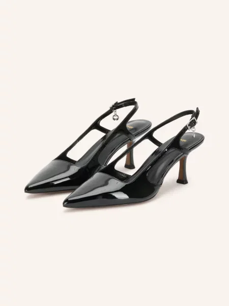 Maje Czółenka Typu Slingback schwarz czarna
