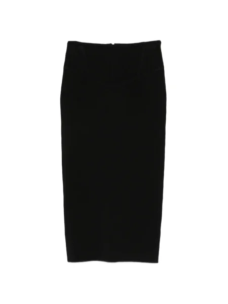 Миди пола Patrizia Pepe до коляното черно