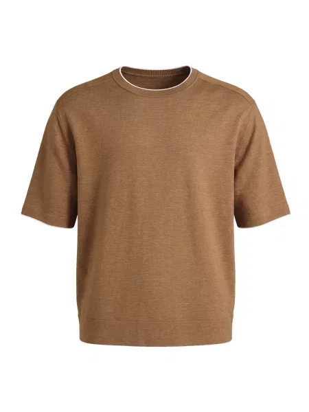 Vantory Tricou deschis maro