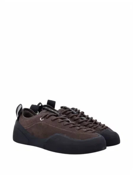 Sneakerși Village Pm din piele de căprioară maro