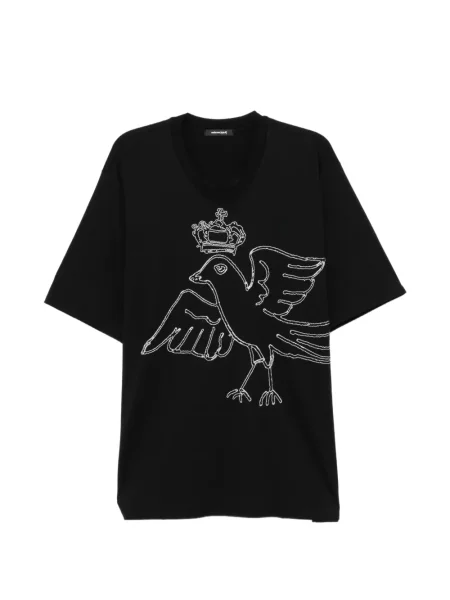 Tricou Nude:masahiko Maruyama cu broderie negru