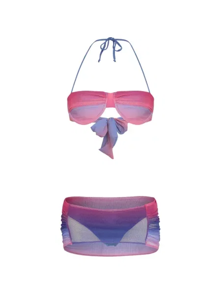 Bikini Amir Slama cu gradient plasă roz
