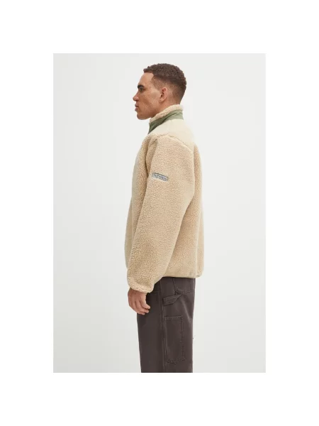 No Problemo bluza polarowa Zip Through Fleece beżowa