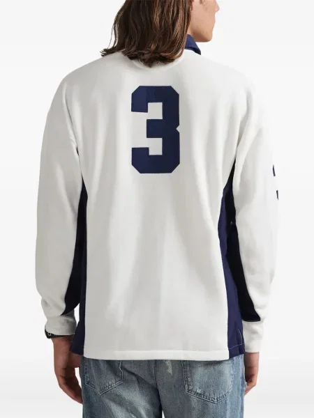 Ριγέ πλισέ κασκέτο Polo Ralph Lauren φανελένιο μπλε