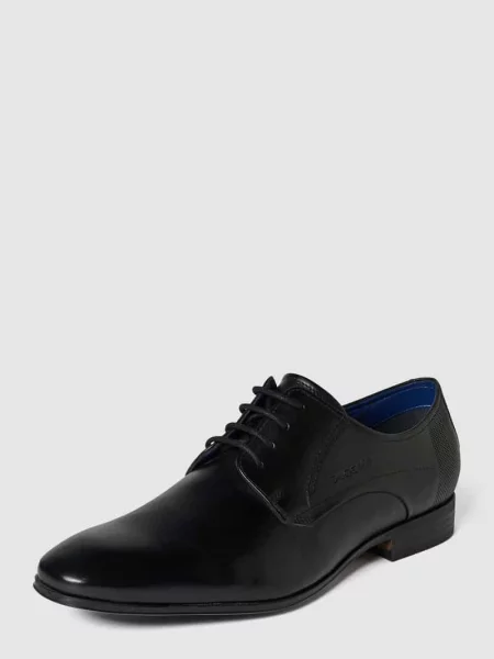 Buty derby ze skóry model ‘Mattia’ Bugatti czarny