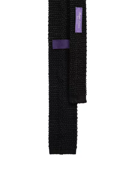 Kravata Ralph Lauren Purple Label s autogramem černá