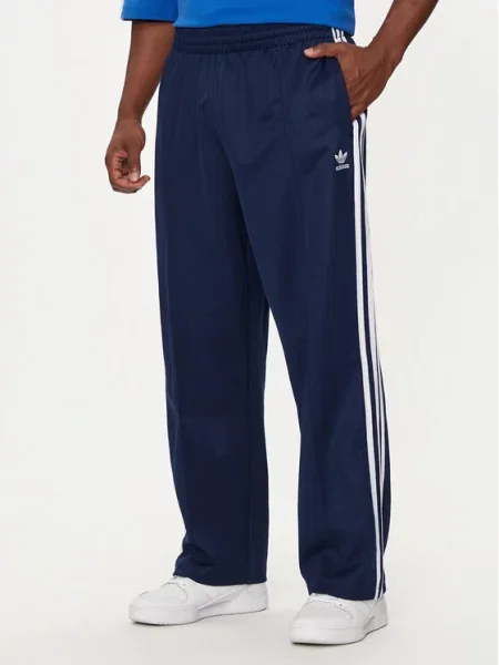 Adidas Teplákové kalhoty adicolor Firebird Tmavomodrá Baggy Fit bílé
