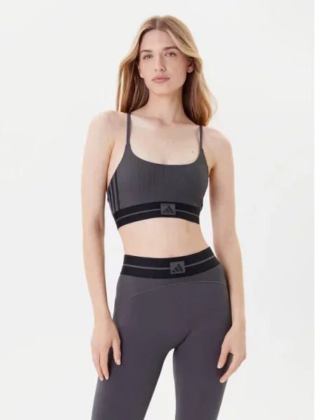 Adidas Špotni nedrček Hyperglam Siva črna