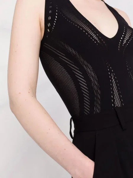 Мрежест боди Wolford черно