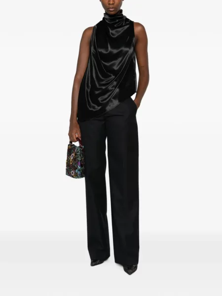 Top Erika Cavallini drapat negru